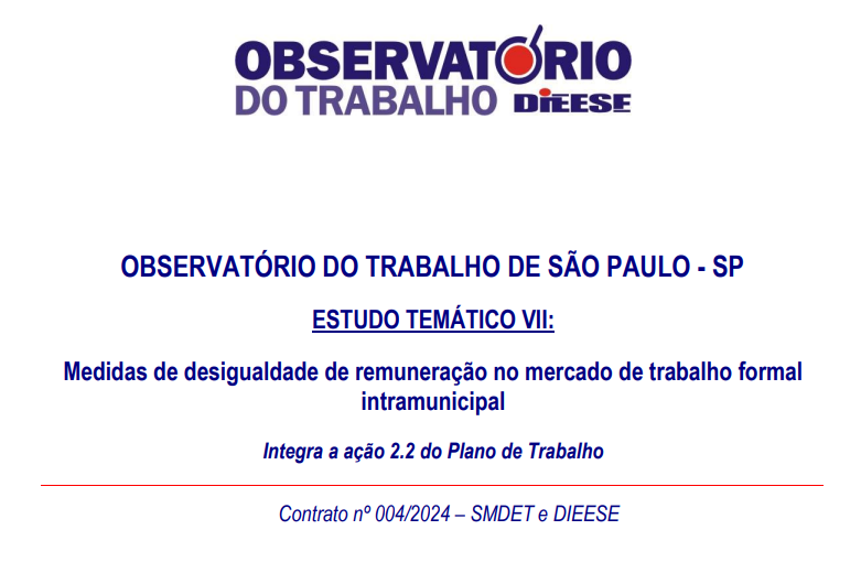 Capa de Medidas de desigualdade de remuneração no mercado de trabalho formal intramunicipal.