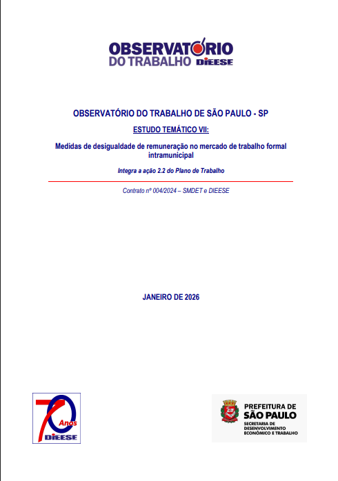 Capa de Medidas de desigualdade de remuneração  no mercado de trabalho formal intramunicipal
